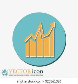 chart diagram figure.  business icon