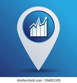 chart diagram figure.  business icon
