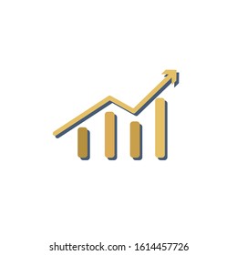chart diagram flat style element illustration. cartoon design on white background