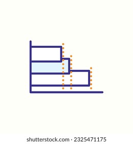 chart, diagram, graph icon, isolated icon in light background, perfect for website, blog, logo, graphic design, social media, UI, mobile app