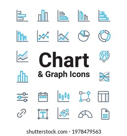 Chart, Diagram and Graph Icons