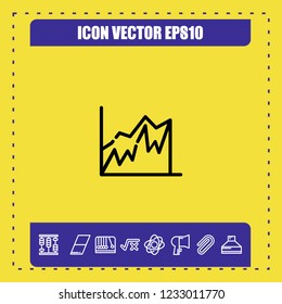 Chart diagram icon vector