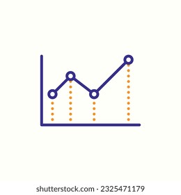 chart, diagram, node, graph icon, isolated icon in light background, perfect for website, blog, logo, graphic design, social media, UI, mobile app