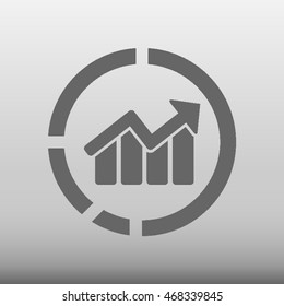 Chart Diagram Vector Icon Illustration