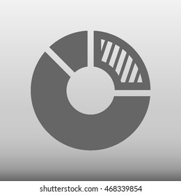 Chart Diagram Vector Icon Illustration