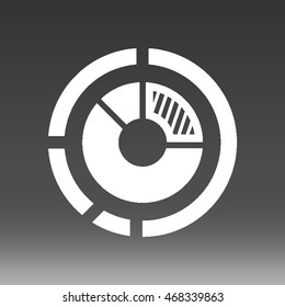 Chart Diagram Vector Icon Illustration