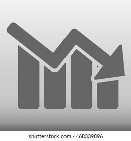 Chart Diagram Vector Icon Illustration