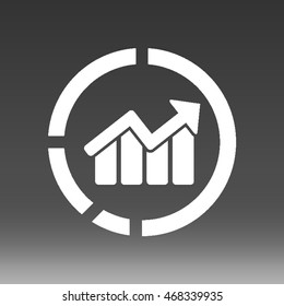 Chart Diagram Vector Icon Illustration