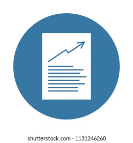 chart document icon in Badge style 
