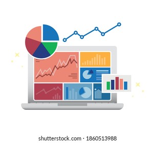 Chart, editable column diagram. Infographic dashboard template flat design charts
