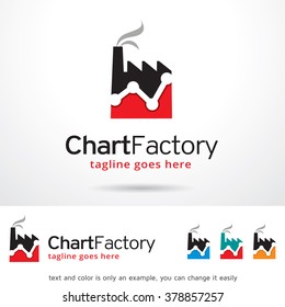 Chart Factory Logo Template Design Vector 