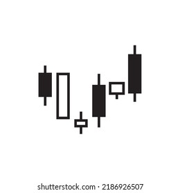 Chart Finance, Candlestick, Vector Illustration