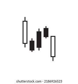 Chart Finance, Candlestick, Vector Illustration