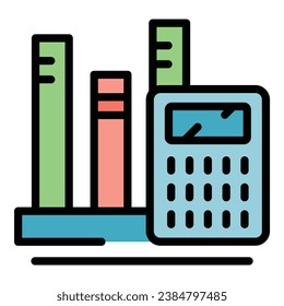 Vektorgrafik-Icon für die Finanzen. Internet suchen. Website-Netzwerkfarbe