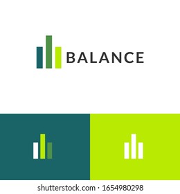 Chart finance logo design concept. Banking logomark illustration. Can representing property, residence, tax, money, cash. 