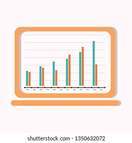 Chart Flat Icon Design