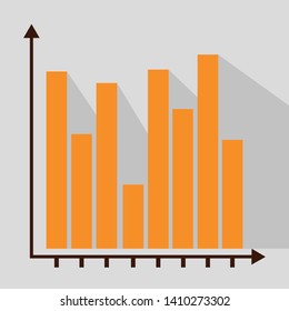 Chart Flat Icon Illustration Design