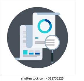 Chart, flat style, colorful, vector icon for info graphics, websites, mobile and print media.