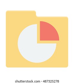 
Chart Folder Vector Icon
