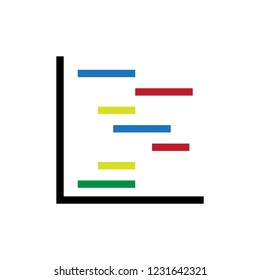 Chart gantt icon