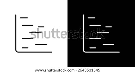 Chart gantt icon. Graphic Design vector icon. Ui Ux Icons