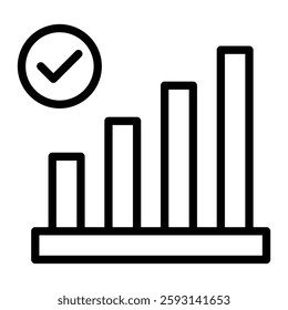 Chart Glyph Icon Design For Personal nad Commercial Use