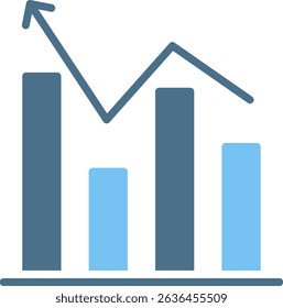 Chart Glyph Two Colour Icon