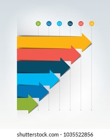 Chart, graph, 3D style. Info graphics element.