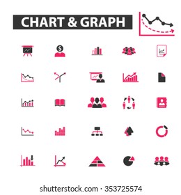 chart, graph, business presentation, diagram, finance, stock analysis, optimization, growth, statistics, analytics, perfomance, marketing, crisis, progress, market icons, signs vector concept
