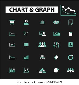 gráfico, gráfico, presentación de negocios, diagrama, finanzas, análisis de acciones, optimización, crecimiento, estadísticas, análisis, rendimiento, marketing, crisis, progreso, íconos de mercado, signos de concepto vectorial