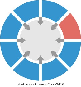 chart, graph, business solution, concept, circle, diagram icon, logo, finance symbol