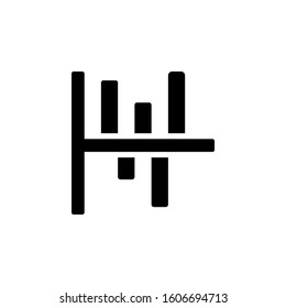 Chart graph diagram bar histograms icon. Simple business performance icons for ui and ux, website or mobile application