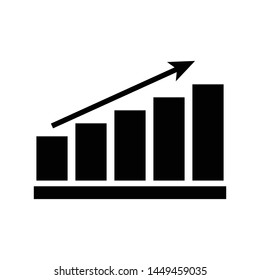Chart, Graph, Growing Icon. Vector Design Symbol Illustration
