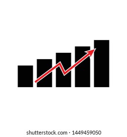 Chart, Graph, Growing Icon. Vector Design Symbol Illustration