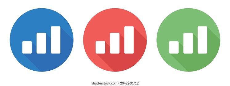 Chart graph icon. Data symbol vector illustration.