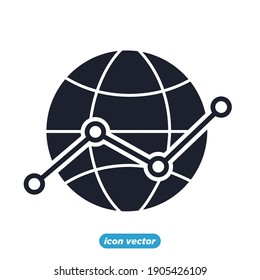 Chart and graph icon. Infographic icons. Financial Analytics symbol vector illustration.