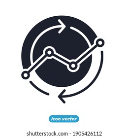 Chart and graph icon. Infographic icons. Financial Analytics symbol vector illustration.