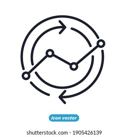Chart and graph icon. Infographic icons. Financial Analytics symbol vector illustration.
