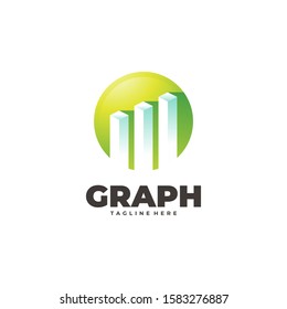 Chart Graph Icon for Investment Logo Design