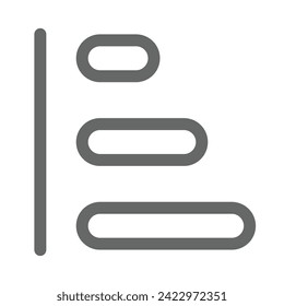 Diagramm und Graph Symbol Umriss Stil im Vektorformat. Balkendiagramm, Kuchendiagramm, Piktogramm, Kerze, Aufwärtstrend, Abwärtstrend