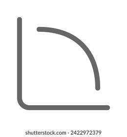 Chart and graph icon outline style in vector format. Bar chart, pie chart, pictogram, candle, uptrend, downtrend