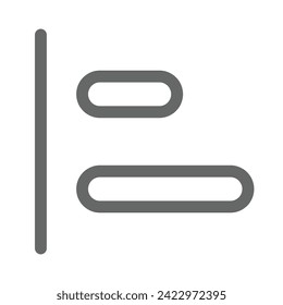Chart and graph icon outline style in vector format. Bar chart, pie chart, pictogram, candle, uptrend, downtrend