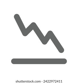 Estilo de contorno de iconos de gráfico y gráfico en formato vectorial. Gráfico de barras, gráfico circular, pictograma, vela, tendencia ascendente, tendencia descendente