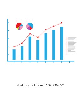 chart, graph. Infographic diagram.