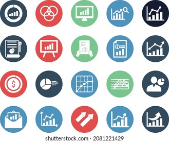 Chart And Graph Isolated Vector icon which can easily modify or edit

