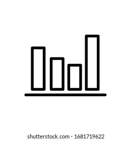 Chart and graph line icon vector illustration