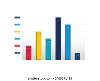 Chart, graph, scheme. Simply color editable. Infographics element. Vector.