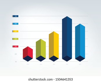 Chart, graph, scheme. Simply color editable. Infographics element. Vector.