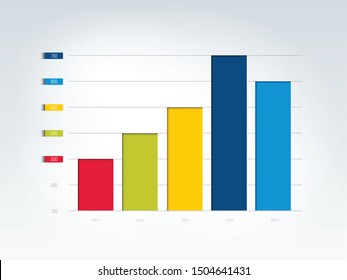 Chart, graph, scheme. Simply color editable. Infographics element. Vector.