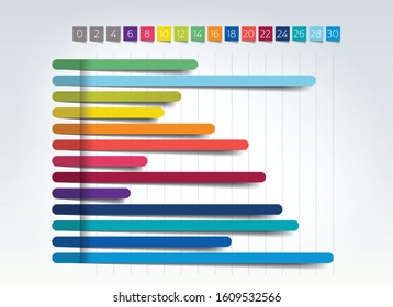 Chart, graph, scheme. Simply color editable. Infographics element. Vector.